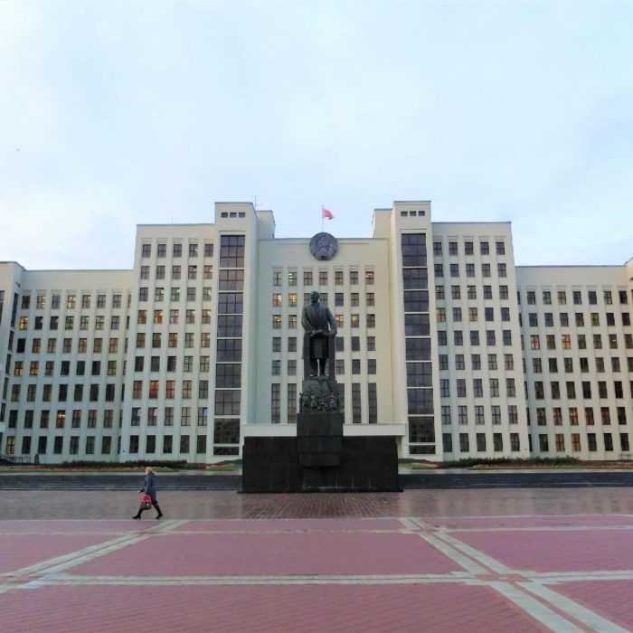 ミンスク市内　独立広場
