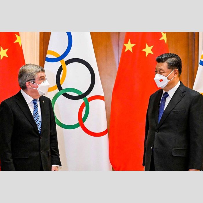 IOCバッハ会長と習近平　