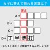 【漢字クイズ34】お金がかかって仕方ない…。赤いタテの枠に入る答えは何でしょう？