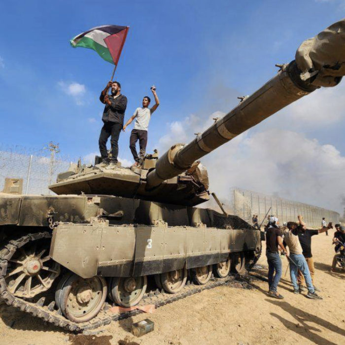 戦車を奪取したハマス