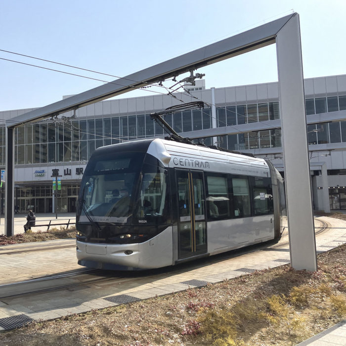 路面電車網が充実した富山市