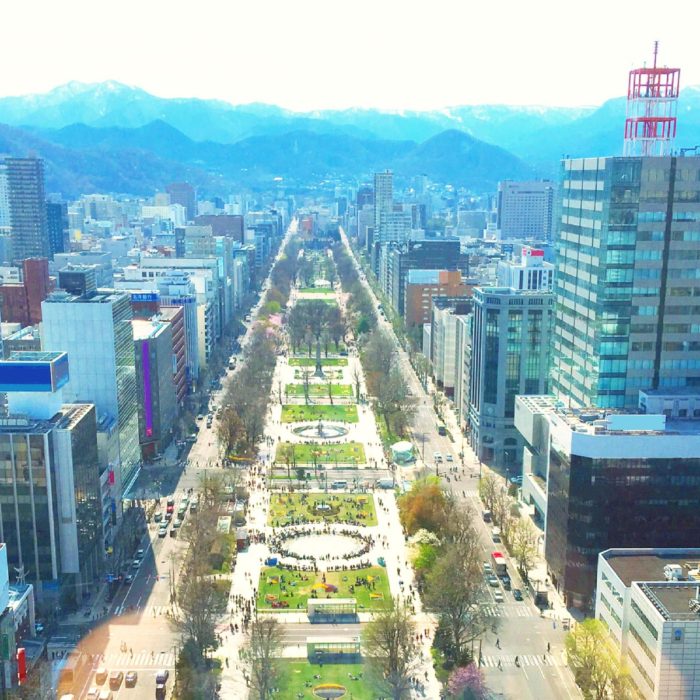 札幌（テレビ塔から見た大通公園）