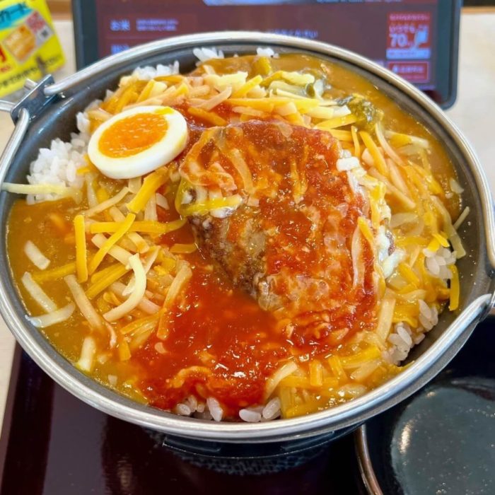 すき家「灼熱の焼きハンバーグカレー」